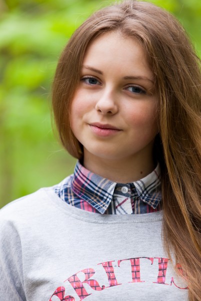 a 15 year-old Catholic girl photographed in May 2015, picture 1