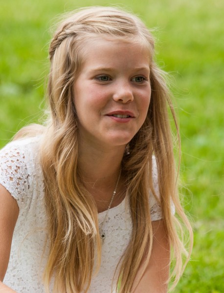 a blond beautiful girl photographed in Sigtuna, Sweden in June 2014, picture 6 out 20