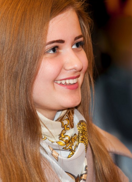 a cute Catholic girl photographed in April 2015, portrait 1 out of 2