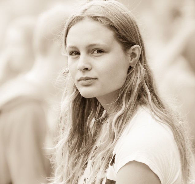 a creation of God - a cute fair-haired girl in Copenhagen, Denmark, in June 2014, picture 40