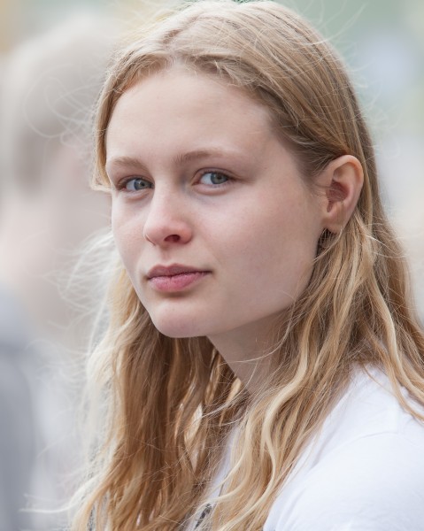 a creation of God - a cute fair-haired girl in Copenhagen, Denmark, in June 2014, picture 41