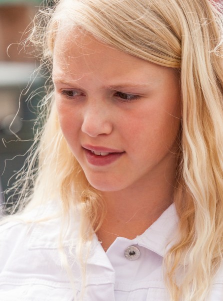 a pretty blonde girl photographed in Uppsala, Sweden in June 2014, picture 9/34
