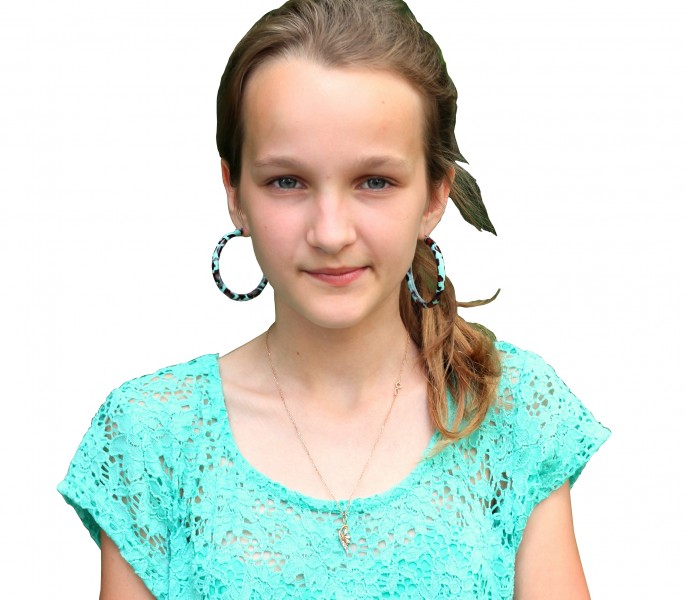 an absolutely beautiful Catholic girl with huge earrings, photographed in June 2013, portrait 10/27