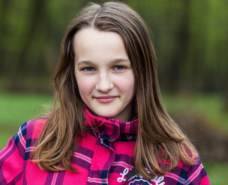 an amazingly beautiful Catholic 12-year-old girl photographed in April 2014, picture 23