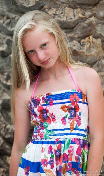 Bozena - an 11-year-old natural blonde Catholic girl photographed by Serhiy Lvivsky in August 2017, picture 3
