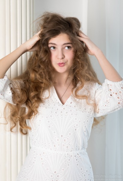 Kornelia - a 15-year-old girl with natural curly hair photographed in April 2023 by Serhiy Lvivsky, picture 22