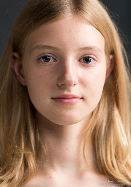 Martha - a 13-year-old natural blonde creation of God photographed in August 2023 by Serhiy Lvivsky, picture 9