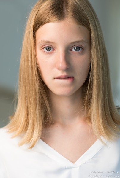 Martha - a 13-year-old natural blonde creation of God photographed in August 2023 by Serhiy Lvivsky, picture 30
