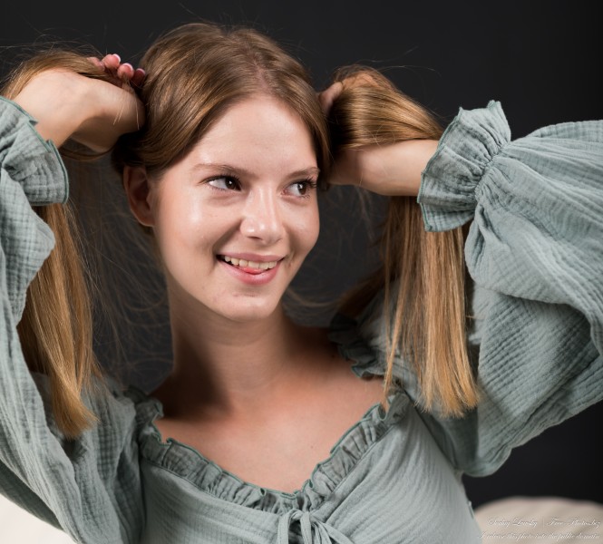 Vika - an 18-year-old girl with natural fair hair, the third photoshoot, taken in August 2023 by Serhiy Lvivsky, picture 4