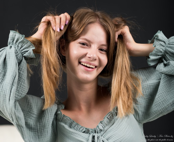 Vika - an 18-year-old girl with natural fair hair, the third photoshoot, taken in August 2023 by Serhiy Lvivsky, picture 9