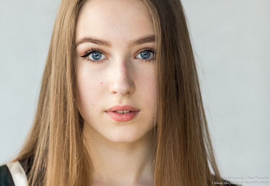 Vika - a 17-year-old girl with blue eyes and natural fair hair photographed in June 2019 by Serhiy Lvivsky, picture 6