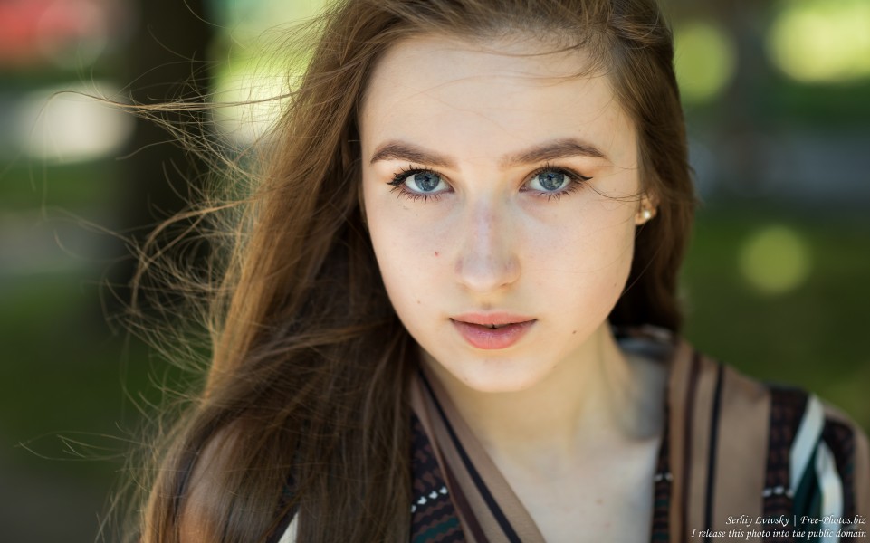 Vika - a 17-year-old girl with blue eyes and natural fair hair photographed in June 2019 by Serhiy Lvivsky, picture 26
