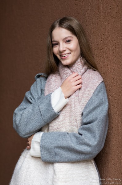 Vika - an 18-year-old God's creation with natural fair hair, photographed by Serhiy Lvivsky in November 2022, picture 10