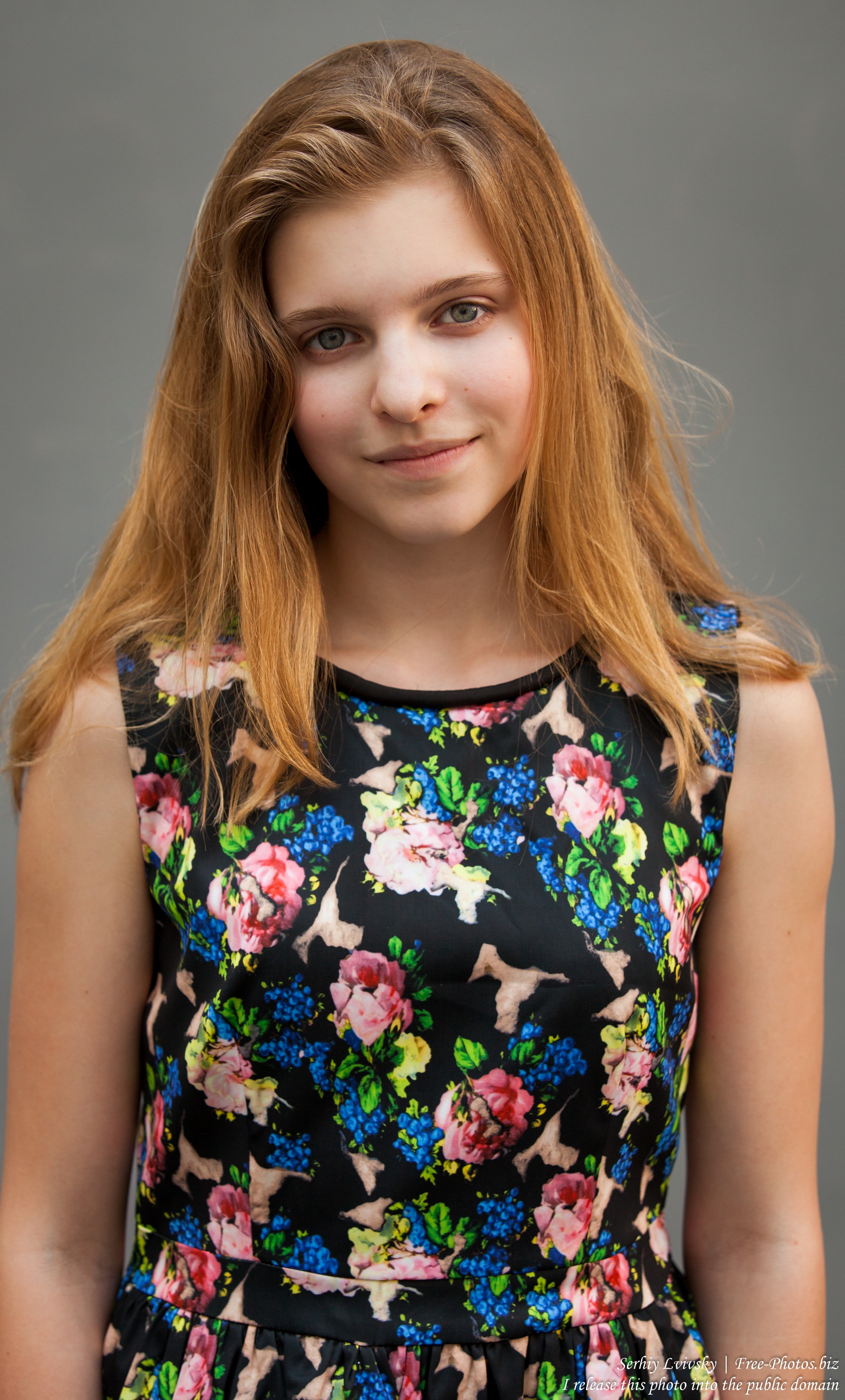 a 14-year-old blond Roman-Catholic girl photographed in July 2015, picture 27