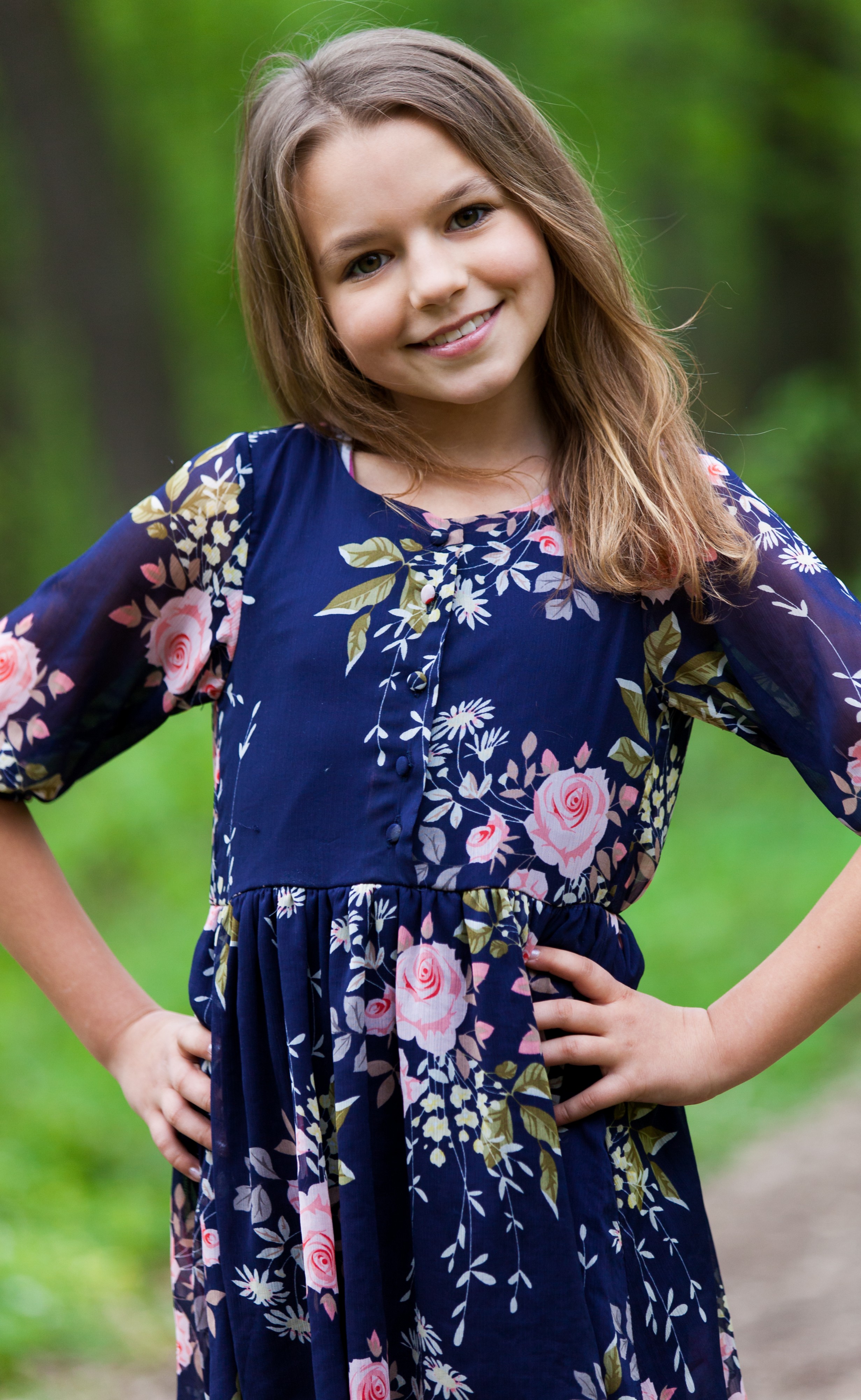 a cute 12-year-old girl photographed in May 2015, picture 9