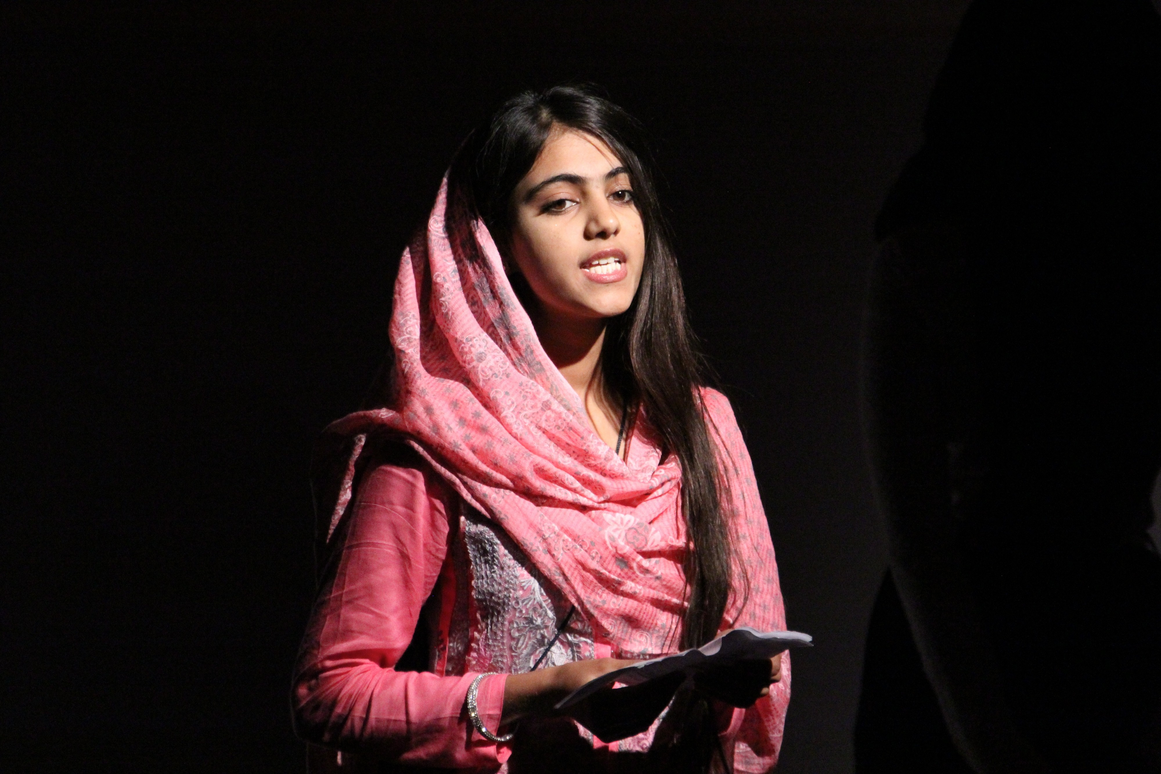 Laraib, 18, from Pakistan, takes part in a performance at the Girl Summit 2014 (14724587082)