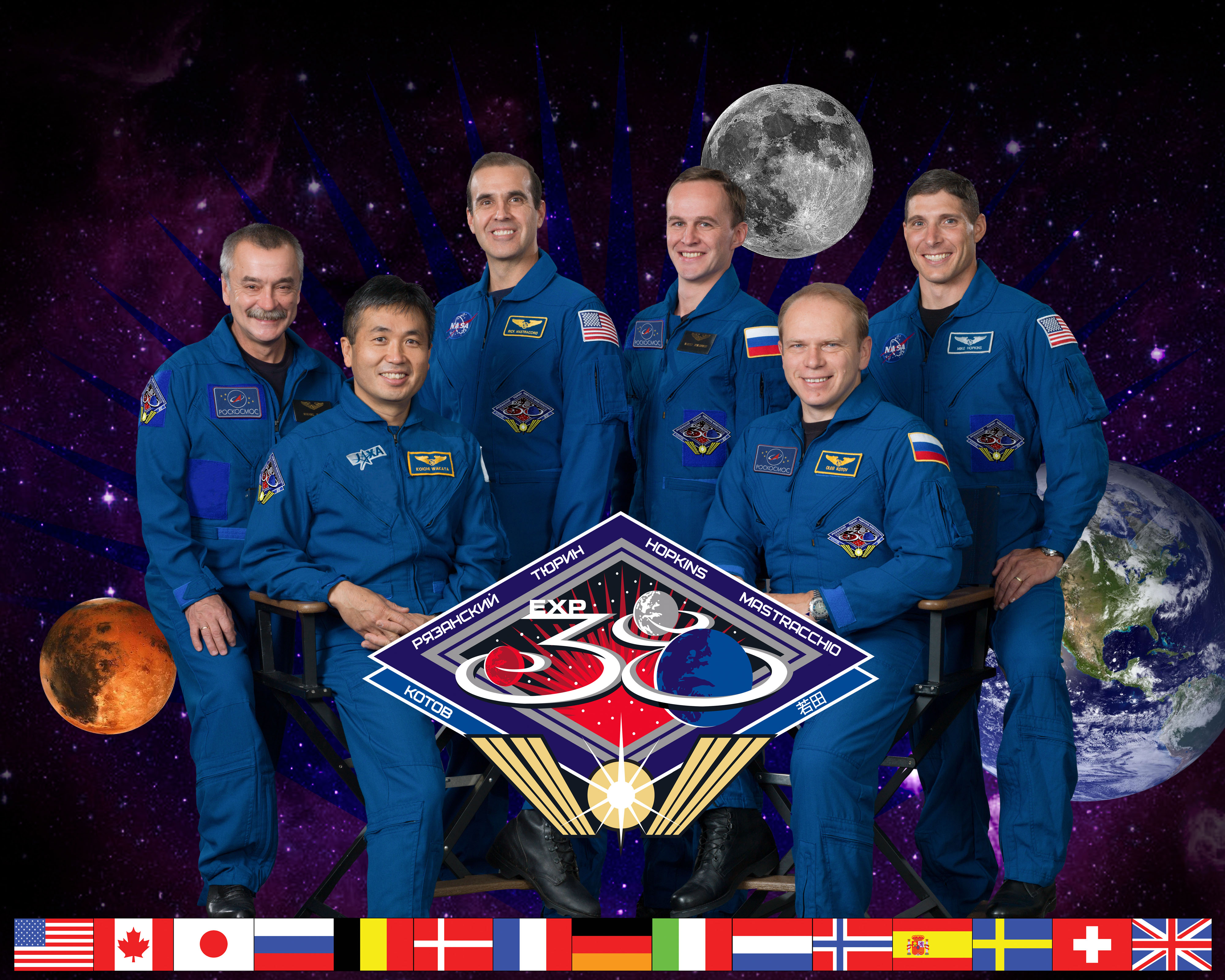 Expedition 38 crew portrait