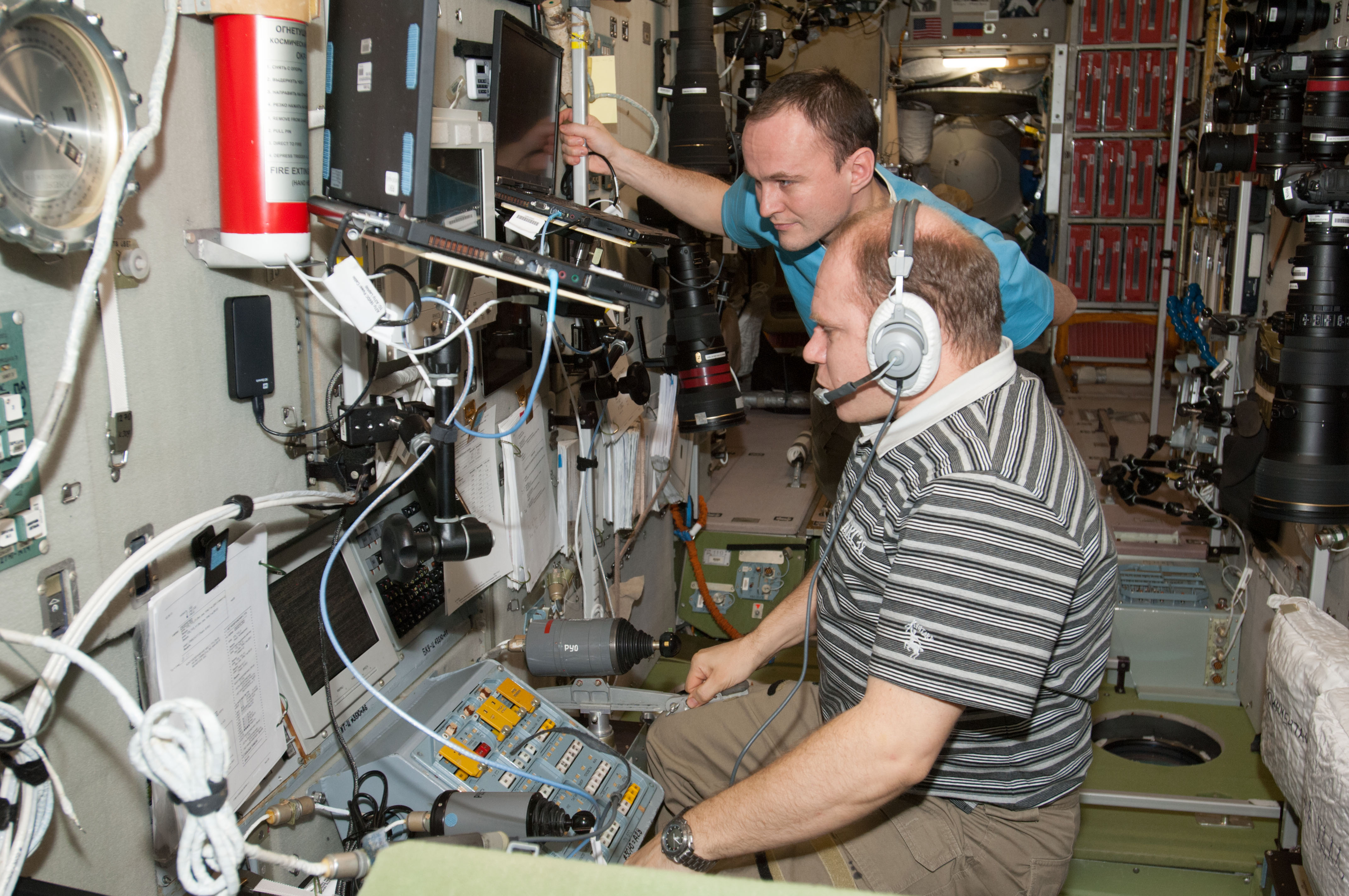 ISS-38 Oleg Kotov and Sergey Ryazansky at TORU