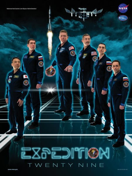 Expedition 29 TRON Legacy crew poster