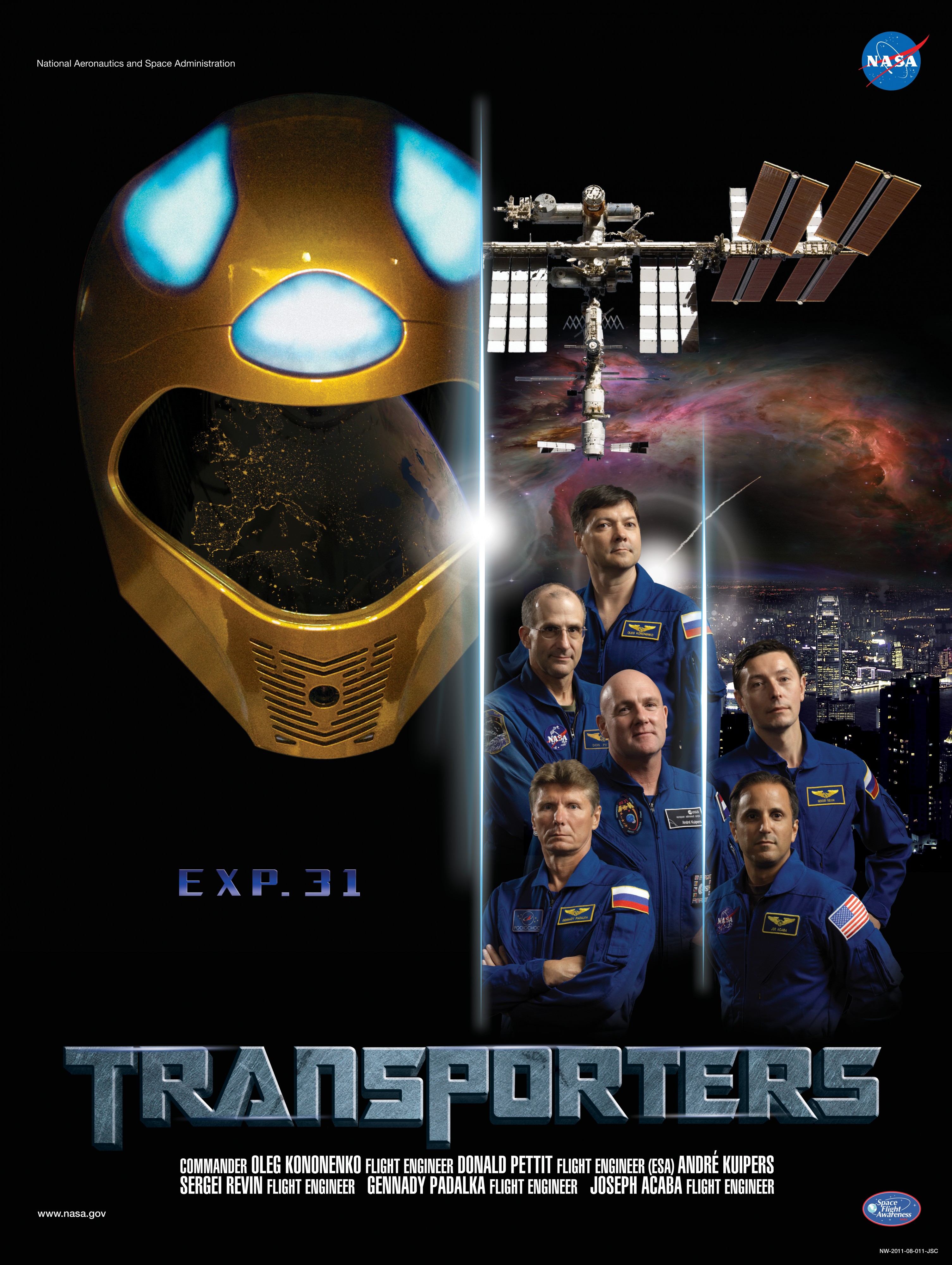 Expedition 31 TRANSPORTERS crew poster