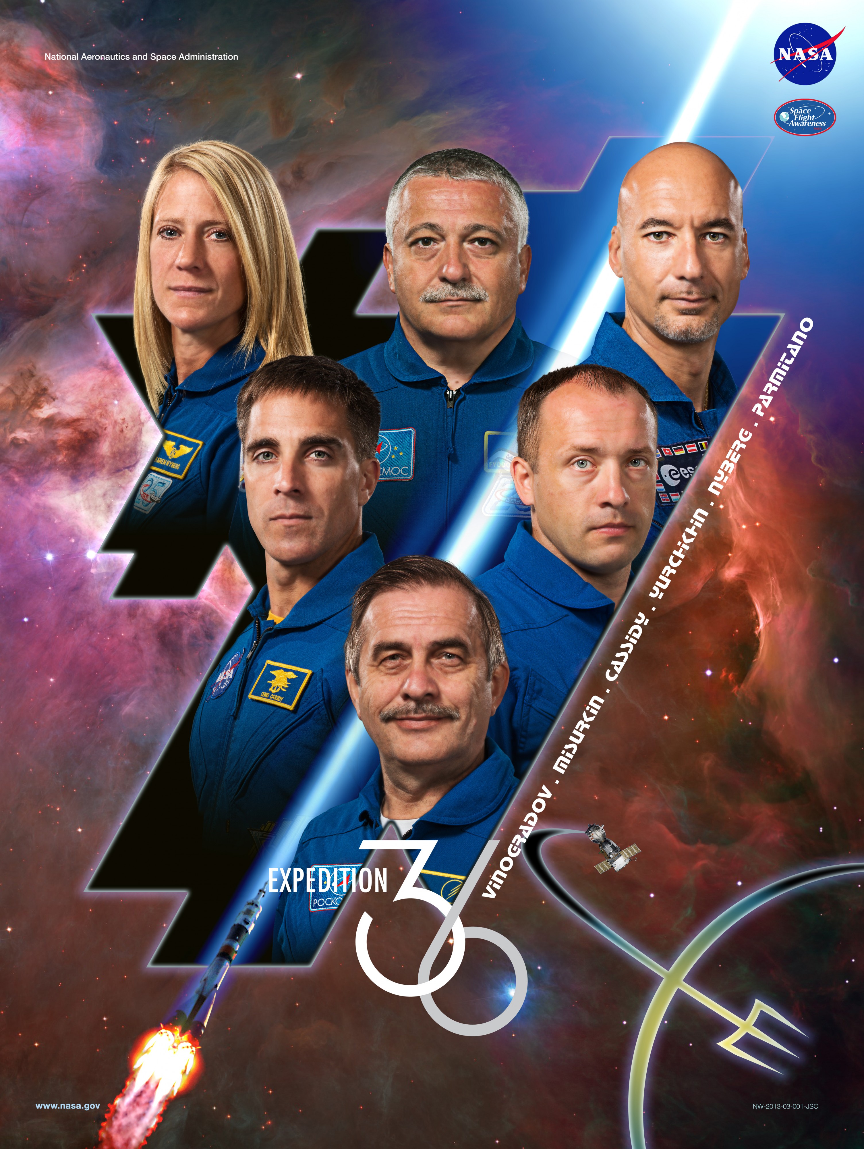 Expedition 36 crew poster