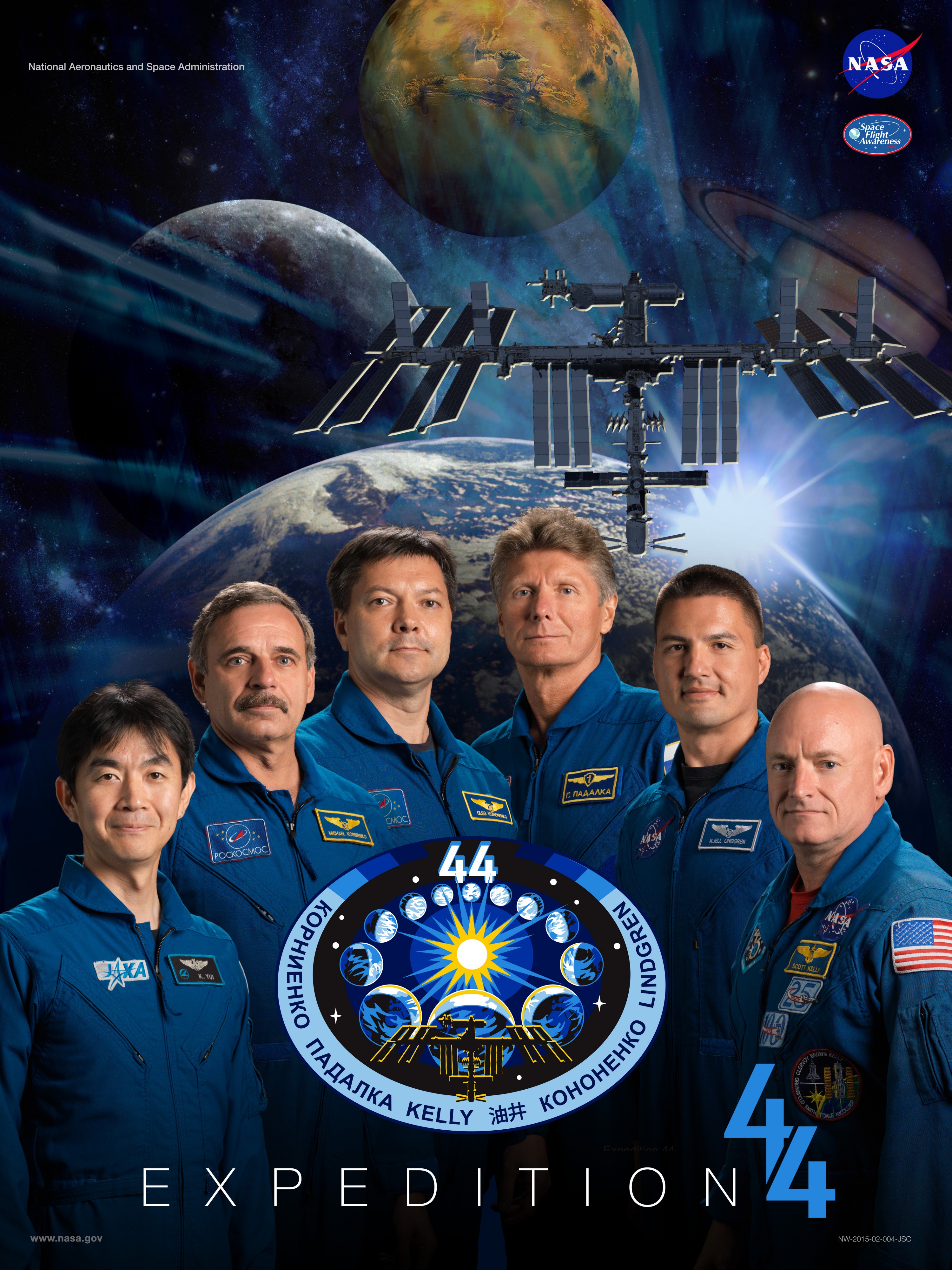 Expedition 44 crew poster