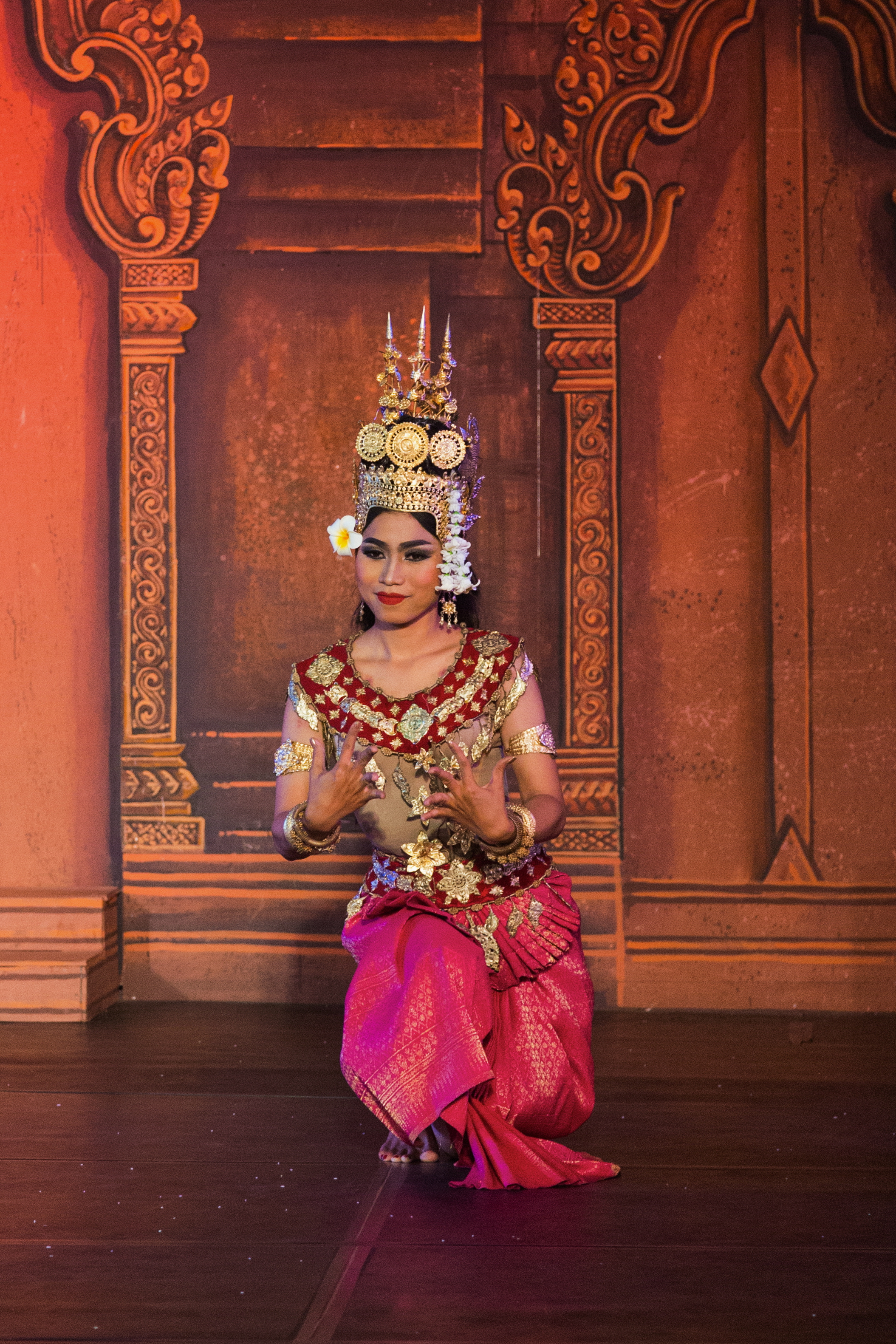 2016 Phnom Penh, Tradycyjny Kambodżański Pokaz Tańca (024)