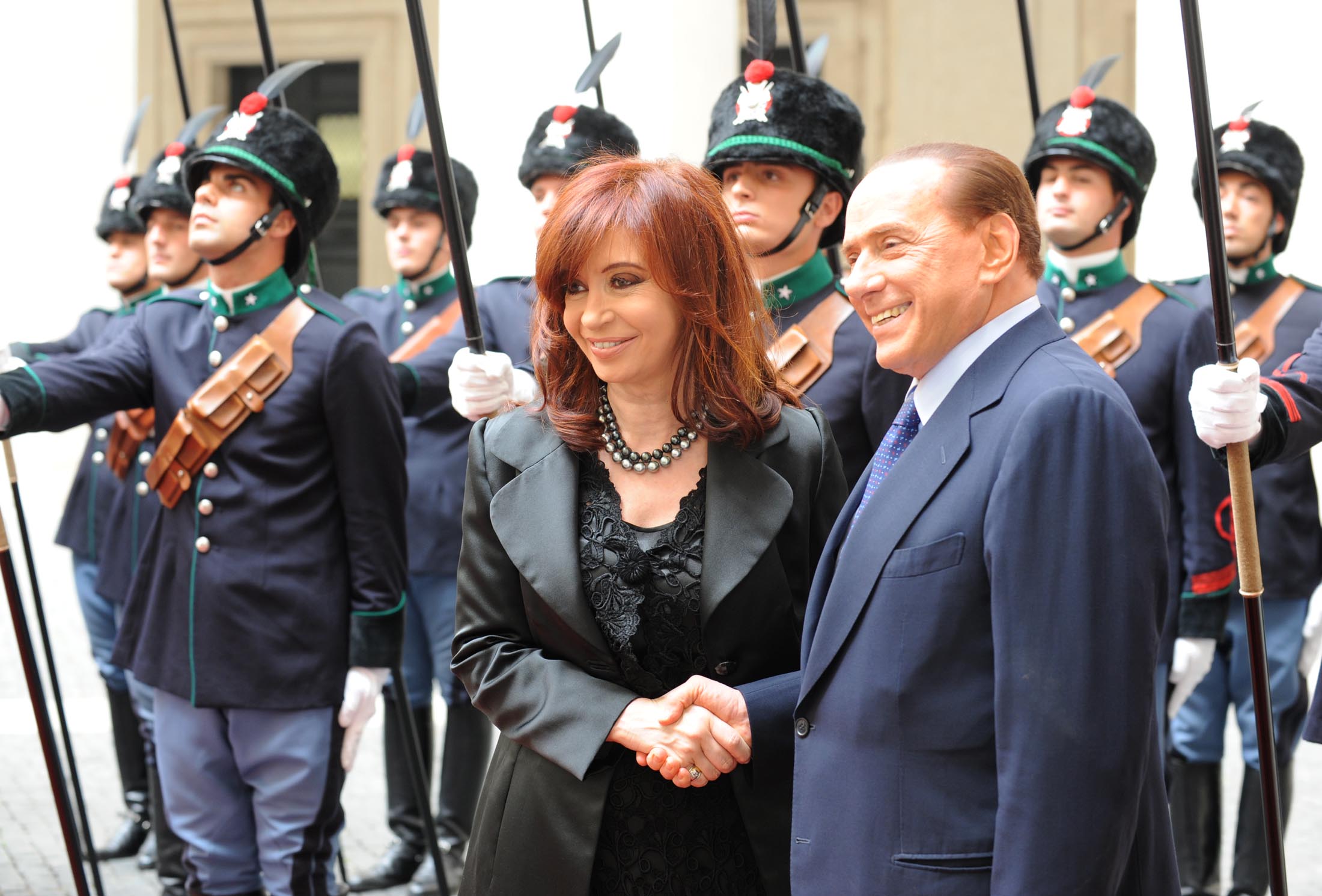 Encuentro entre Cristina Fernández y Silvio Berlusconi