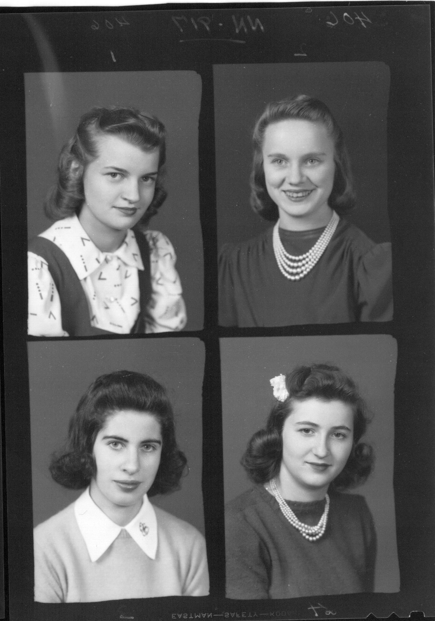 McGuffey High School yearbook portraits 1942 (3192758704)