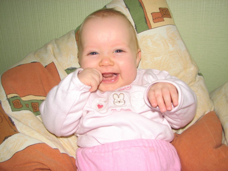 a smiling baby girl, picture 023