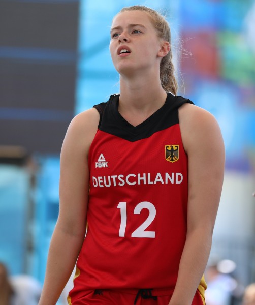 2018-10-07 Basketball 3x3 ROU vs GER (Girls Preliminary Round) at 2018 Summer Youth Olympics by Sandro Halank–023