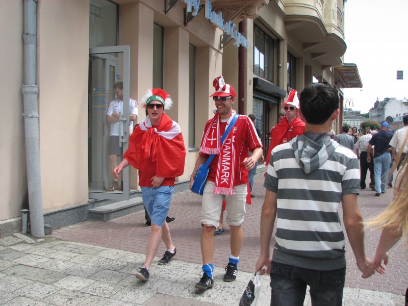 People in Lviv, Ukraine. June 2012