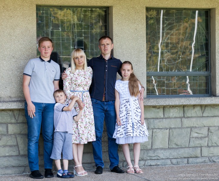 a Catholic family photographed in July 2018