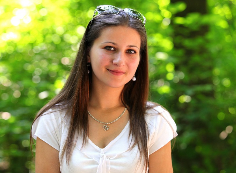 a pretty girl (a Catholic Chirstian), photographed in July 2013, picture 8/22