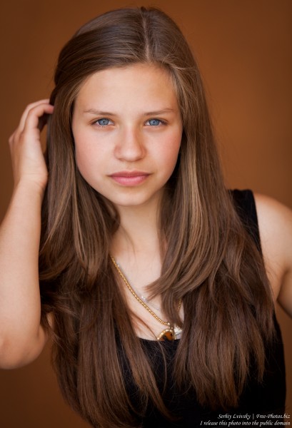 a pretty 13-year-old Catholic girl photographed in July 2015, picture 7