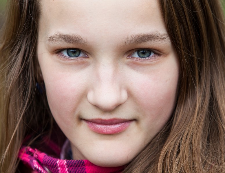 an amazingly beautiful Catholic 12-year-old girl photographed in April 2014, picture 26, cropped