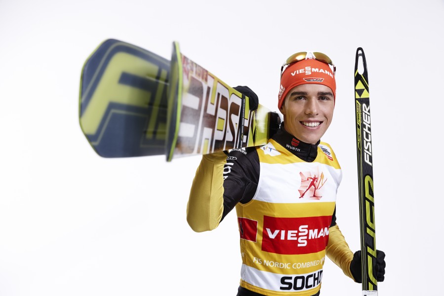 Johannes Rydzek with ski