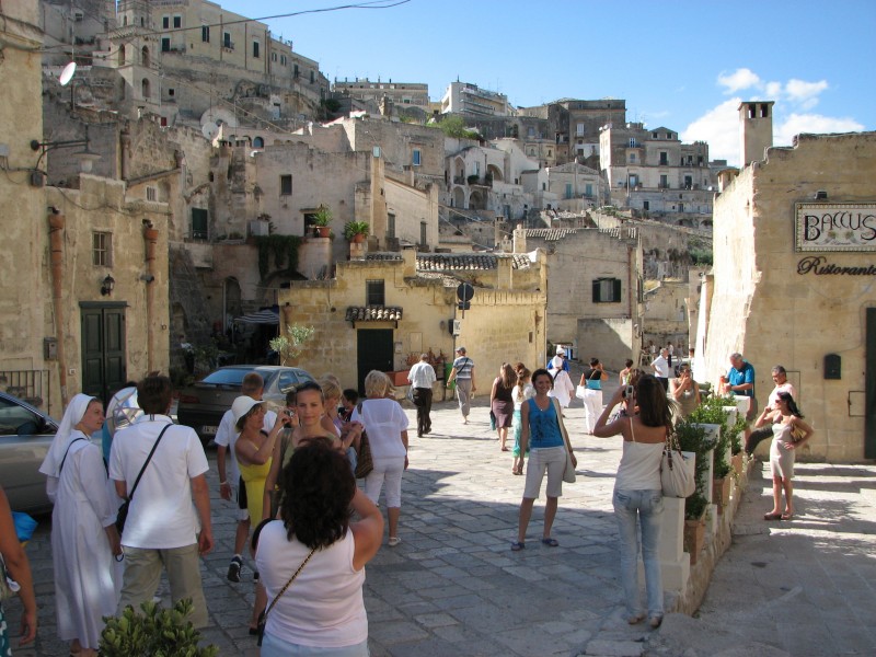 Girls are being taken pictures of in Matera town, southern Italy, European Union, picture 4