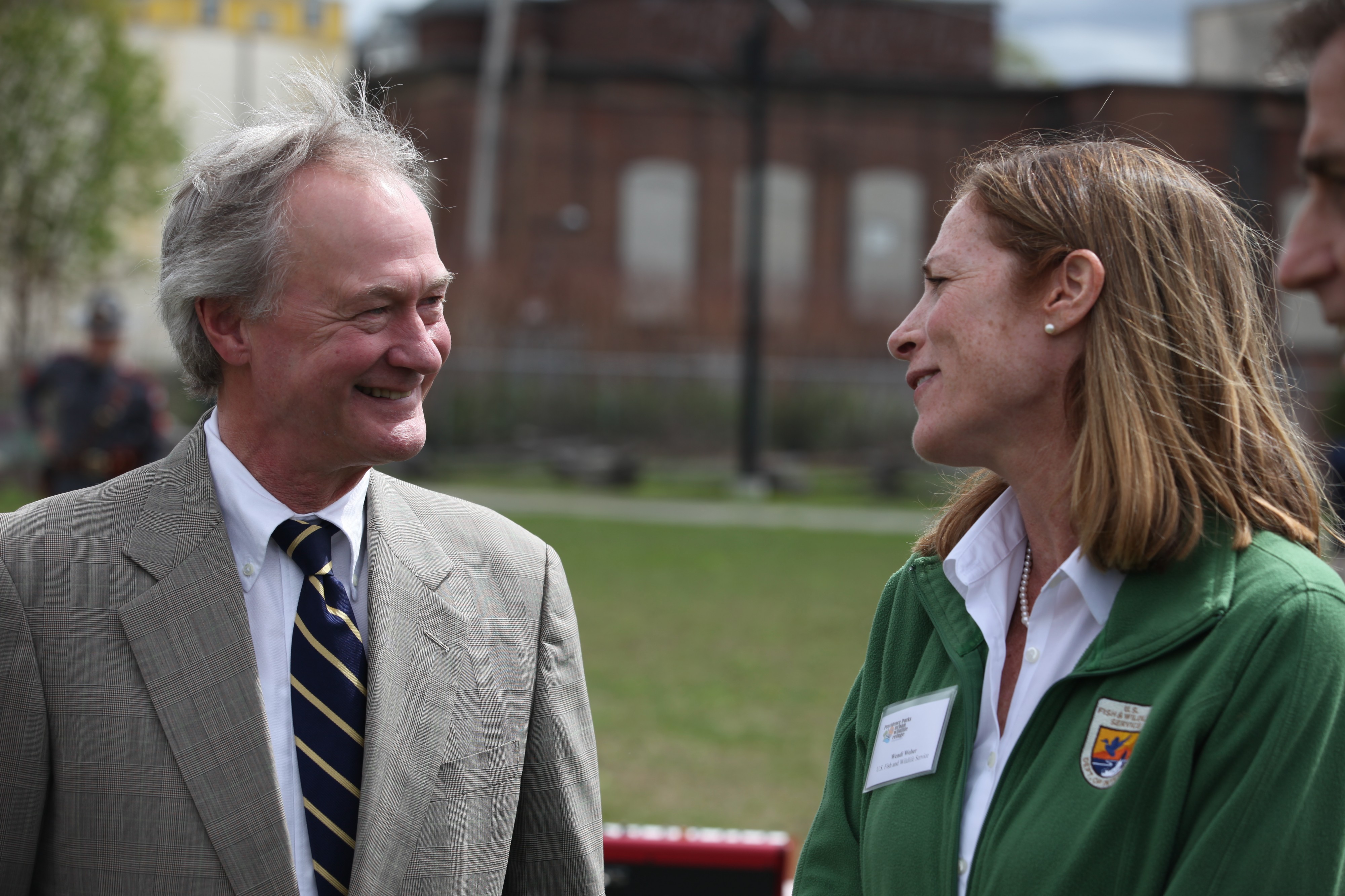 Governor Lincoln Chafee and Service Northeast Regional Director Wendi Weber (14128383391)