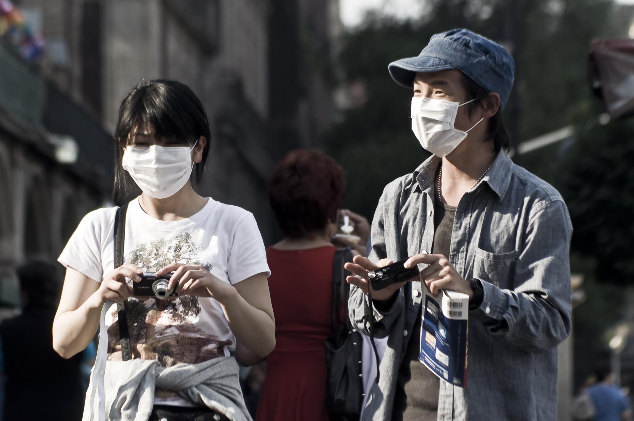Tourists in Mexico City during the Swine Flu