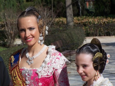 Girls from Valencia, Spain. Las Fallas.