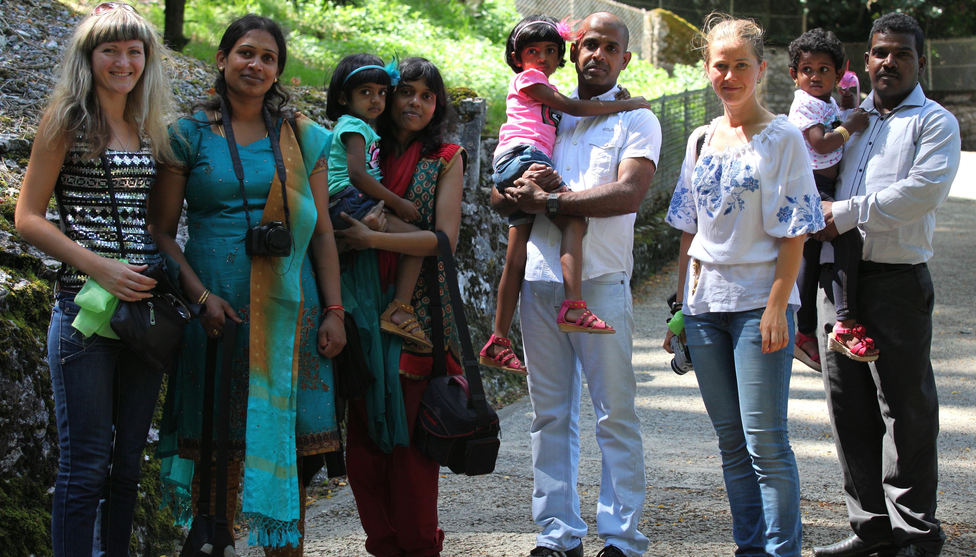 people of different nations (Ukrainian, Sri Lankan) in Lourdes, France, August 2013, photo 27