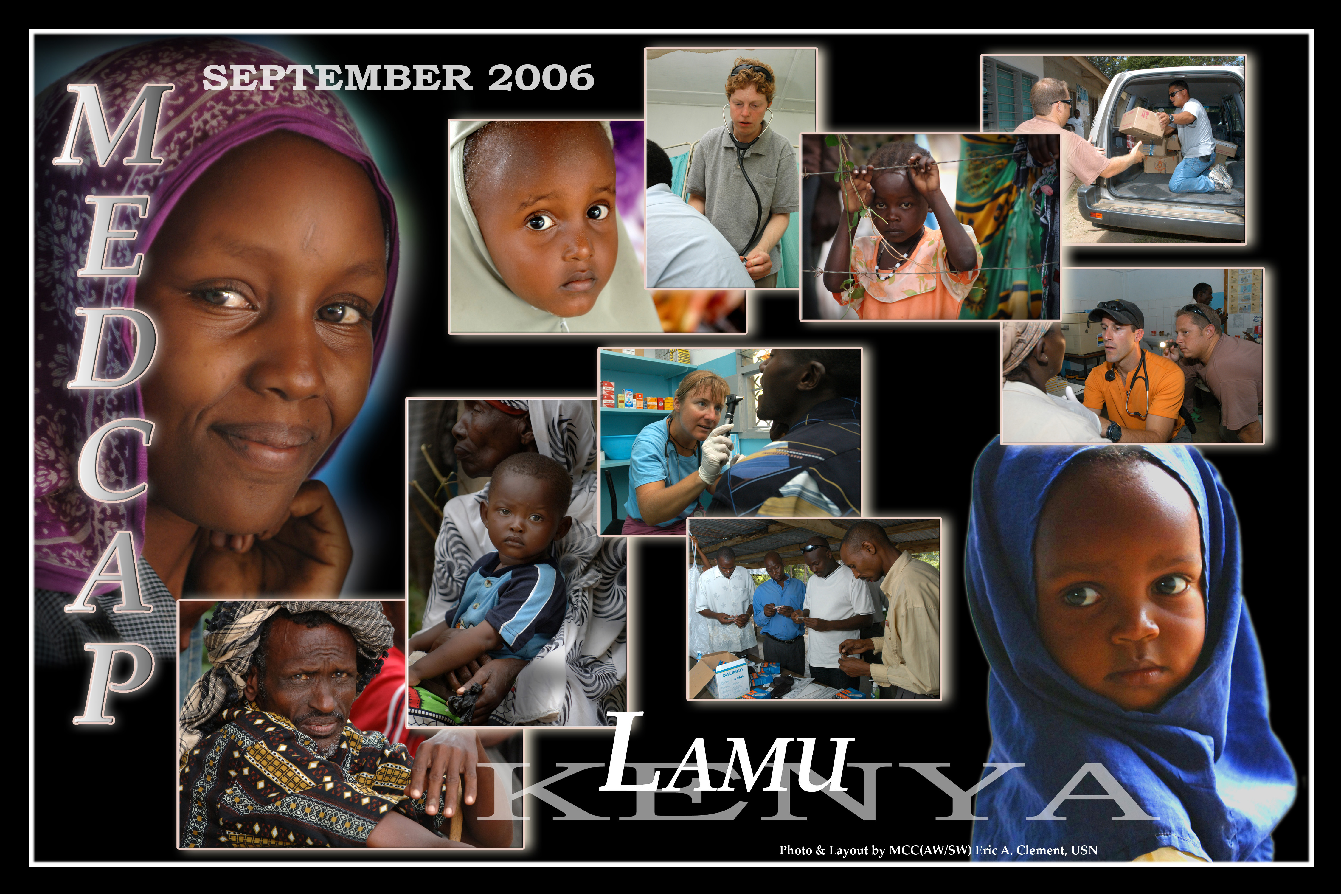 US Navy 060925-N-1328C-001 Photo illustration of the Lamu, Kenya Medical Civic Action Program (MEDCAP)