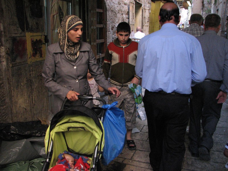 People on the street in Jerusalem, Israel, 2011, photo 3