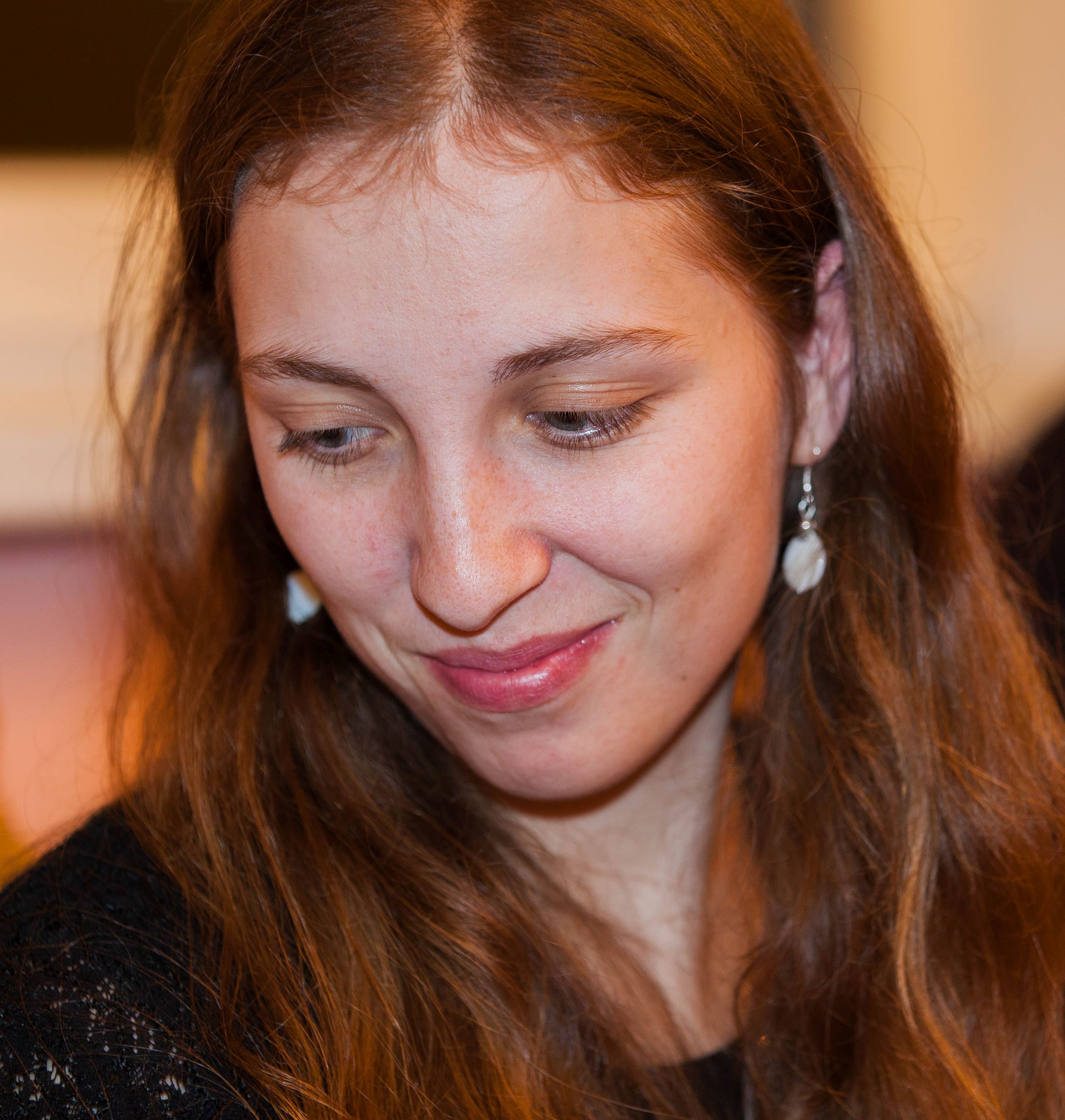 a young attractive Catholic woman photographed in December 2013, portrait 1/4
