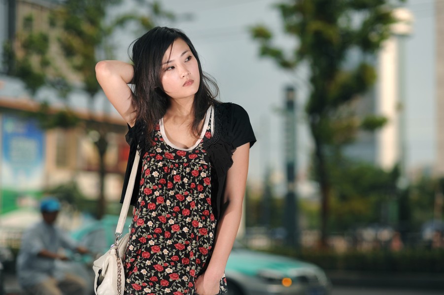a young beautiful asian woman