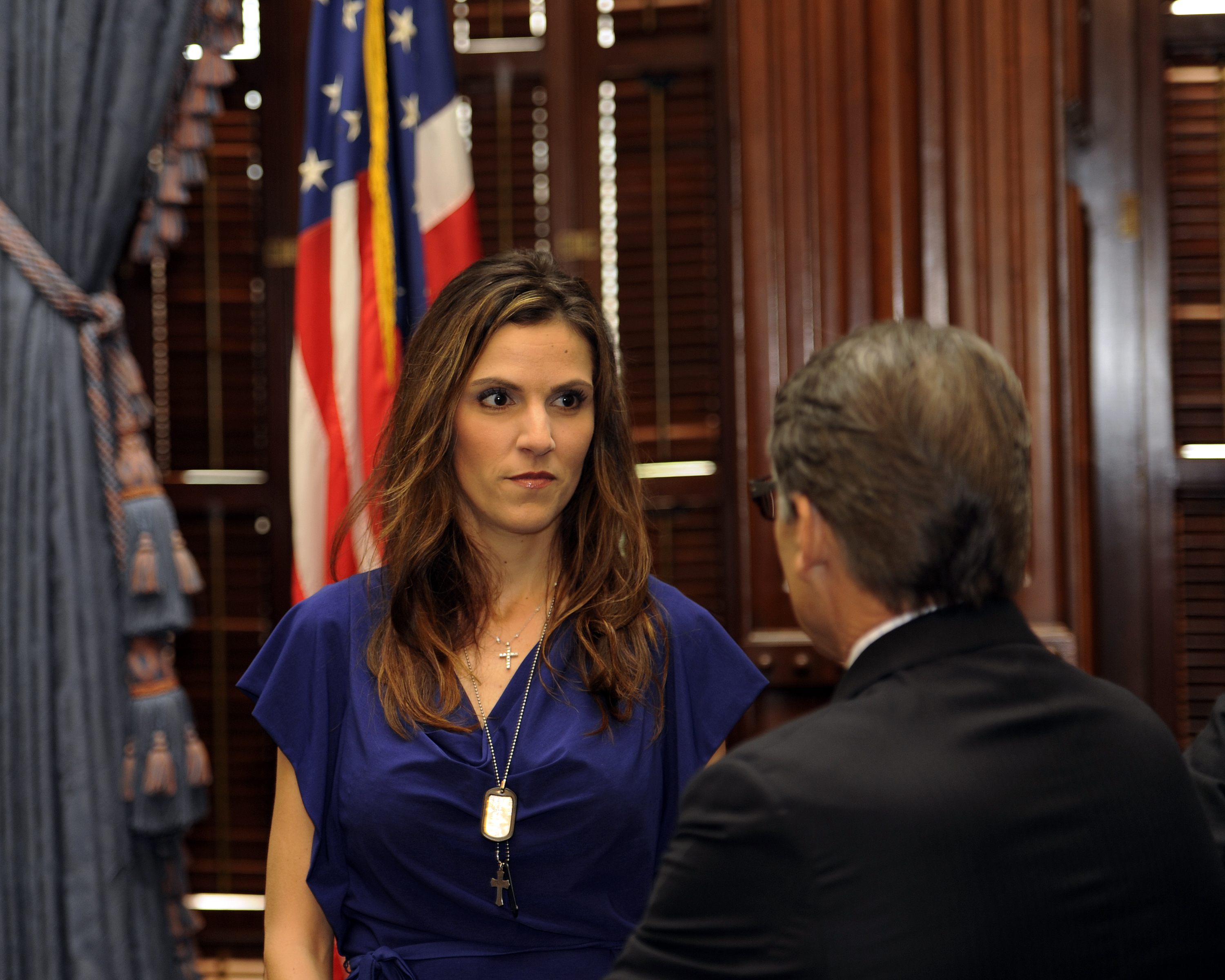 Taya Kyle with Rick Perry