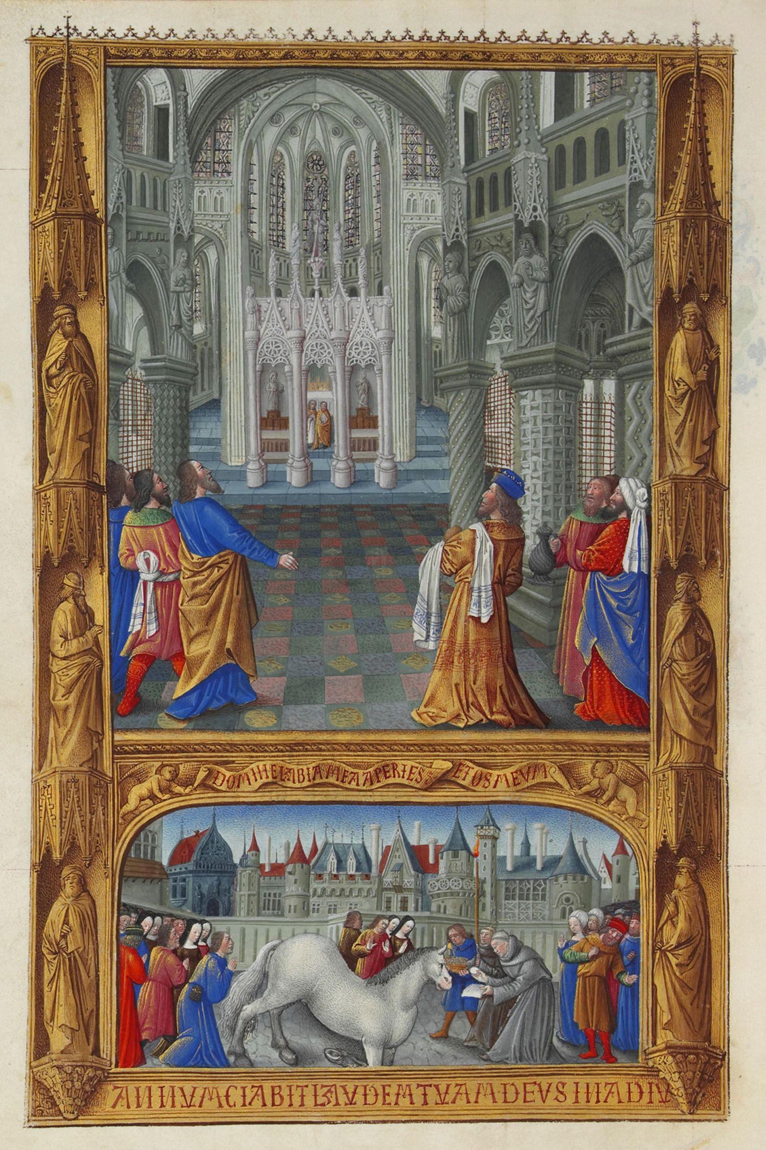 Folio 129v - The Holy Sacrament