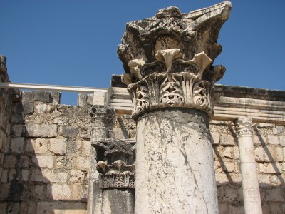 Capernaum was a fishing village in the time of the Hasmoneans. Located on the northern shore of the Sea of Galilee. It had a population of about 1,500. Archaeological excavations have revealed two ancient synagogues built one over the other. A church near Capernaum is said to be the home of Saint Peter. The town is cited in the Gospel of Luke where it was reported to have been the home of the apostles Simon Peter, Andrew, James and John, as well as the tax collector Matthew. In Matthew 4:13 the town was reported to have been the home of Jesus. According to Luke 4:31-44, Jesus taught in the synagogue in Capernaum on Sabbath. Jesus then healed a man who had the spirit of an unclean devil and healed a fever in Simon Peter's mother-in-law. According to Luke 7:1-10, it is also the place where a Roman Centurion asked Jesus to heal his servant. Capernaum is also mentioned in the Gospel of Mark (2:1), it is the location of the famous healing of the paralytic lowered through the roof to reach Jesus. According to the Synoptic Gospels, Jesus selected this town as the center of his public ministry in the Galilee after he left the small mountainous hamlet of Nazareth (Matthew 4:12-17). Capernaum has no obvious advantages over any other city in the area, so he probably chose it because it was the home of his first disciples, Simon (Peter) and Andrew.<br>Name of photo's author: Free-Photos.biz<br>This photo was taken in: Capernaum, Israel