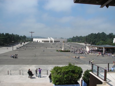 Our Lady of FÃ¡tima (Portuguese: Nossa Senhora de FÃ¡tima) is a title given to the Blessed Virgin Mary with respect to the apparitions of her to three shepherd children at FÃ¡tima in Portugal on the 13th day of six consecutive months in 1917, starting on May 13. The three children were LÃºcia Santos and her cousins, siblings Jacinta and Francisco Marto. The title of Our Lady of the Rosary is also sometimes used in reference to the same apparition.<br>Name of photo's author: Free-Photos.biz<br>This photo was taken in: FÃ¡tima, Portugal